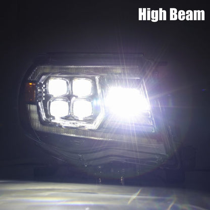 AlphaRex 05-11 Toyota Tacoma NOVA LED Projector Headlights Plank Style Black w/Activation Light/DRL