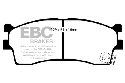 EBC 03-05 Kia Rio Cinco 1.6 Ultimax2 Front Brake Pads