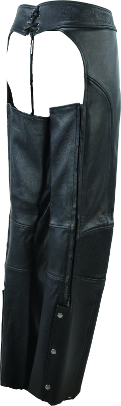 River Road Sierra Leather Chaps Black Womens - Small