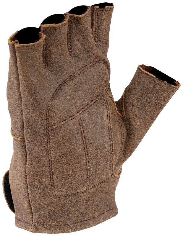 Kuryakyn Leather By River Road Buster Vintage Shorty Gloves Black - XL