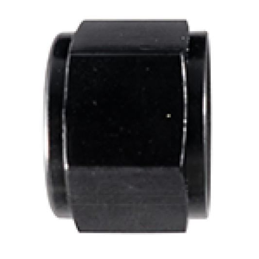 Fragola -6AN Aluminum Flare Cap - Black