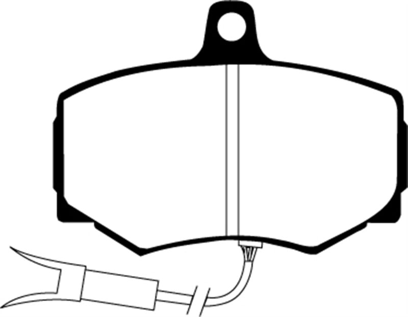 EBC 88-89 Jaguar XJ6 3.6 Redstuff Front Brake Pads