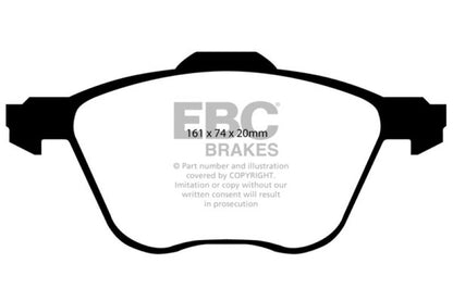 EBC 01 Volkswagen Eurovan 2.8 (313mm) Greenstuff Front Brake Pads