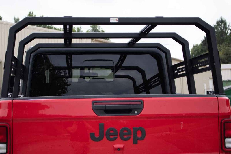 Fishbone Offroad 20+ Jeep Gladiator Bed Rack Full Tackle Rack - Black Powdercoat