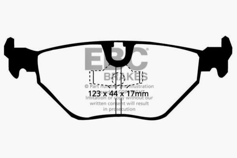 EBC 98-02 BMW Z3 3.2 (M-Coupe) Greenstuff Rear Brake Pads