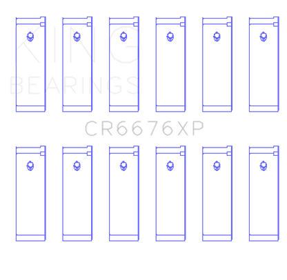 King Engine Bearings Nissan VG30DE/VG30DETT/VG30E/VG30T Performance Rod Bearing Set - Size STD