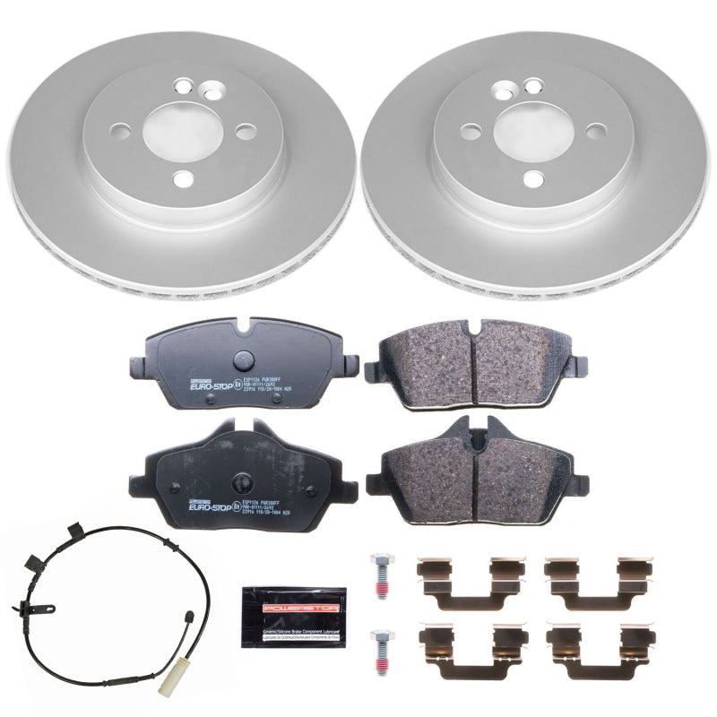 Power Stop 11-16 Mini Cooper Front Euro-Stop Brake Kit