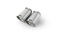 Remus Stainless Steel 102mm Angled Straight Cut Chrome w/Adj Clamp Tail Pipe Set (Pair)