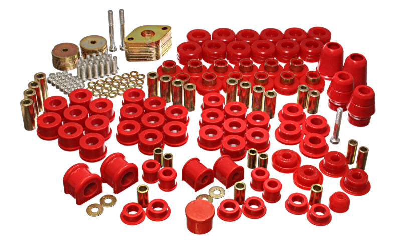 Energy Suspension 07-11 Jeep JK 4dr Red Hyper-Flex Master Bushing Set