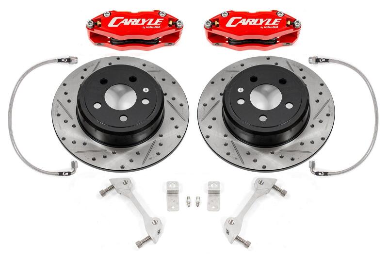 BMR 08-23 Dodge Challenger Brake Kit For 15in Conversion Red Calipers Non-Demon/Redeye