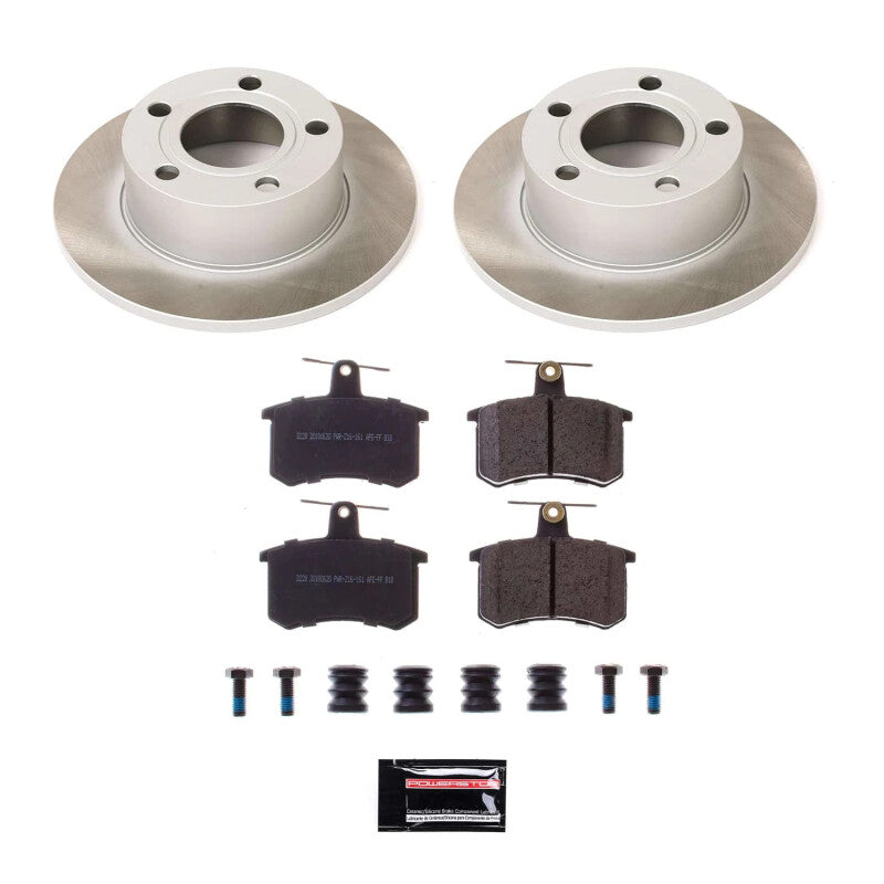 Power Stop 95-98 Audi A6 Quattro Rear Semi-Coated Rotor Kit