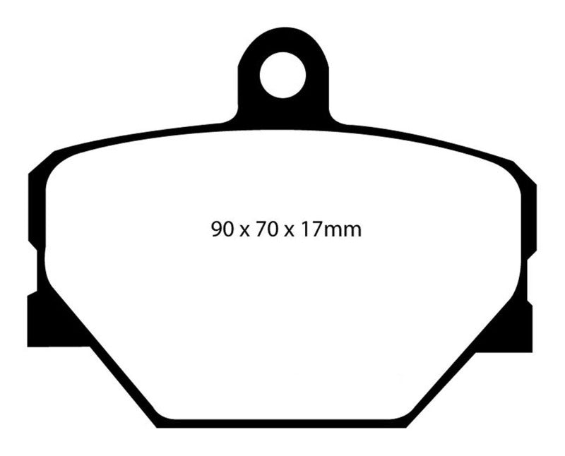 EBC 08+ Smart Fortwo 1.0 Greenstuff Front Brake Pads