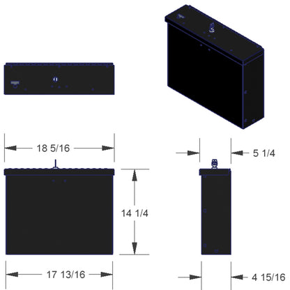 Tuffy Laptop Computer Lockbox W/ Keyed Lock