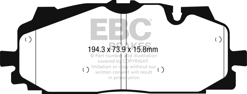 EBC 18-19 Audi S4 / S5 Redstuff Ceramic Low Dust Front Brake Pads