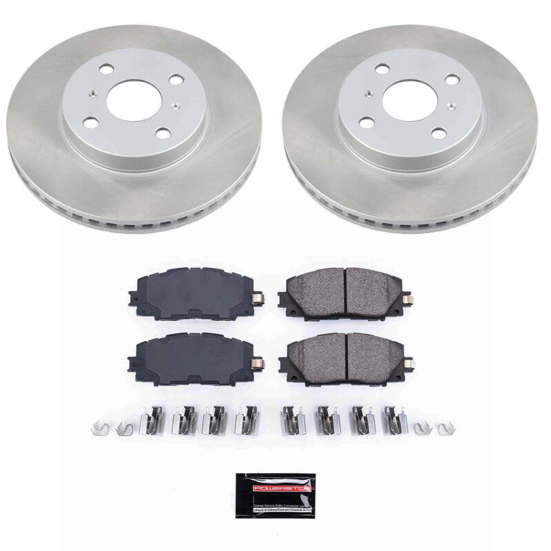 Power Stop 07-18 Toyota Yaris Front Semi-Coated Rotor Kit