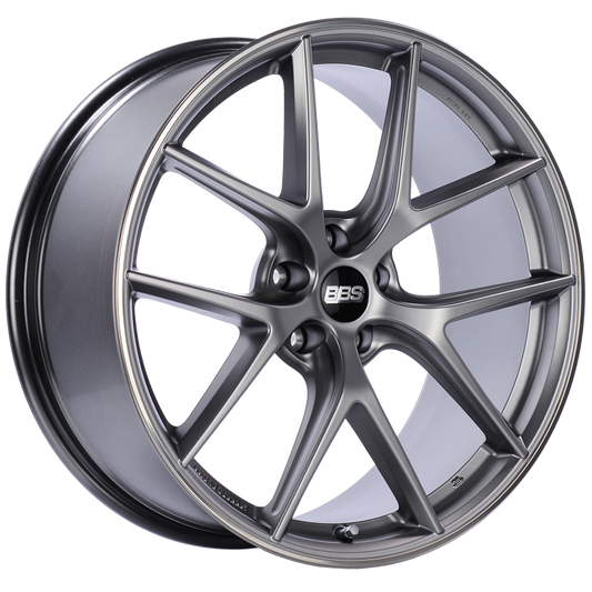 BBS CI-R 20x9 5x120 ET25 Platinum Silver Polished Rim Protector Wheel -82mm PFS/Clip Required - Precision R