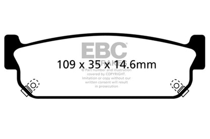 EBC 93-97 Infiniti J30 3.0 Yellowstuff Rear Brake Pads