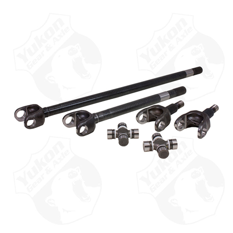 Yukon Gear Front 4340 Chrome-Moly Replacement Axle Kit For 72-81 Dana 30 Jeep CJ w/ 27 Splines