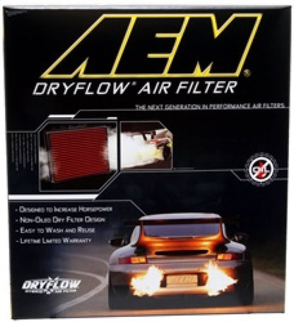 AEM 07-10 Impreza / 08-10 Forester 8.75in O/S L x 8.563in O/S W x 2.438in H DryFlow Air Filter