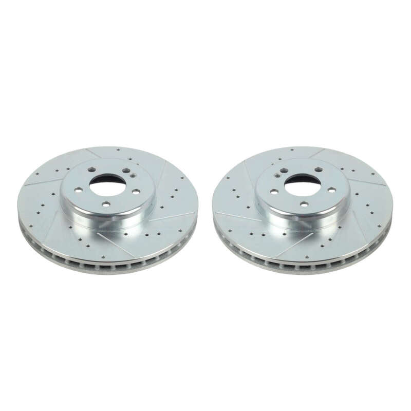 Power Stop 16-20 Mercedes-Benz GLC300 Front Evolution Drilled & Slotted Rotors - Pair