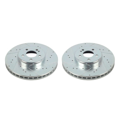 Power Stop 16-20 Mercedes-Benz GLC300 Front Evolution Drilled & Slotted Rotors - Pair