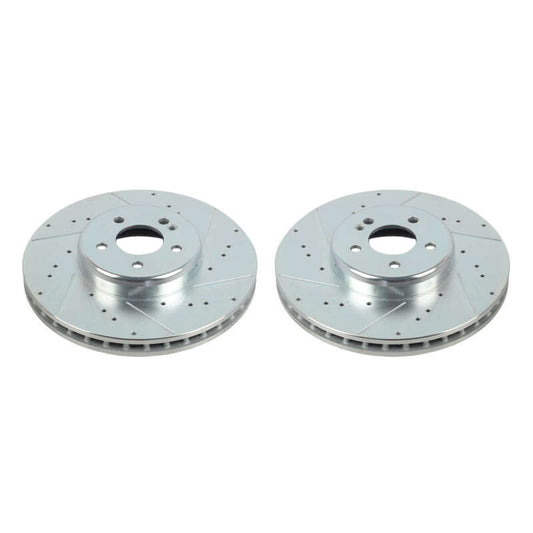 Power Stop 16-20 Mercedes-Benz GLC300 Front Evolution Drilled & Slotted Rotors - Pair