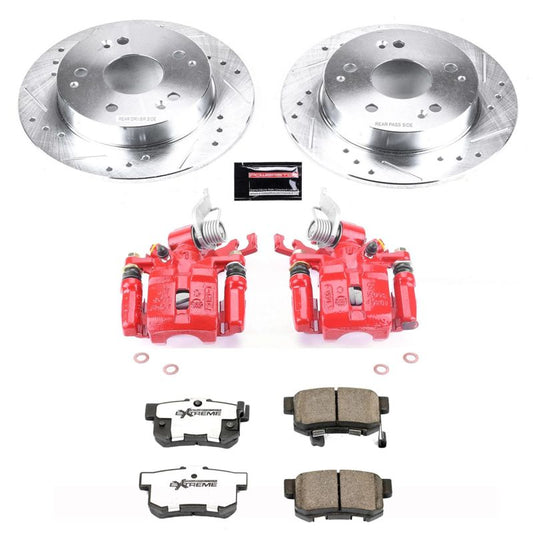 Power Stop 98-02 Honda Accord Rear Z26 Street Warrior Brake Kit w/Calipers