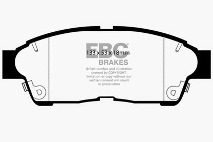 EBC 94-99 Toyota Celica 1.8 Yellowstuff Front Brake Pads