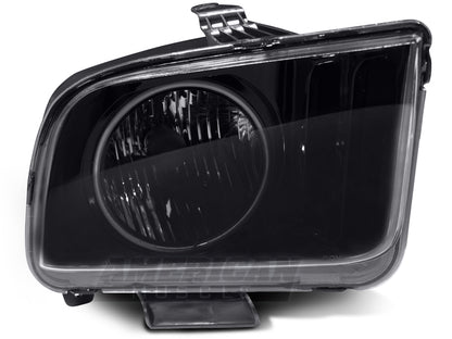 Raxiom 05-09 Ford Mustang GT V6 Axial Series CCFL Halo Projector Headlight- Blk Housing (Smkd Lens)