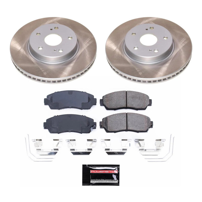 Power Stop 16-19 Subaru Legacy Front Semi-Coated Rotor Kit