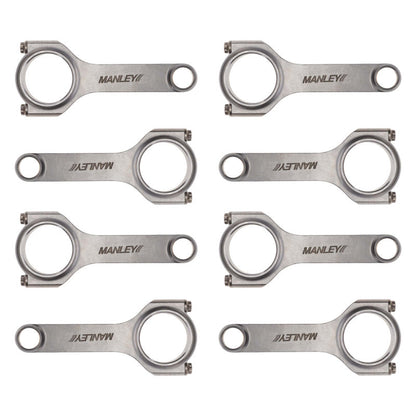 Manley Chevrolet LS 6.125 Length H Tuff Series Connecting Rod Set w/ ARP 2000 Bolts