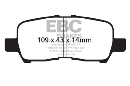 EBC 05-09 Buick Allure (Canada) 3.6 Ultimax2 Rear Brake Pads