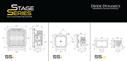 Diode Dynamics 17-22 Ford F250/F350/F450/F550 Super Duty Stage Series Backlit Ditch Light Kit