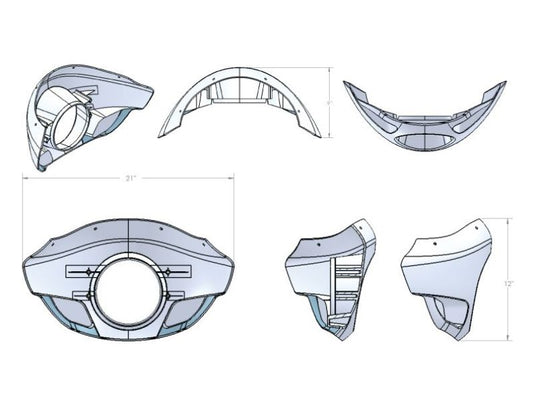 Burly Brand Touring Sport Fairing Standard