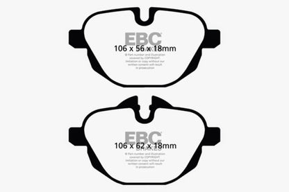 EBC 14+ BMW i8 1.5 Turbo/Electric Yellowstuff Rear Brake Pads