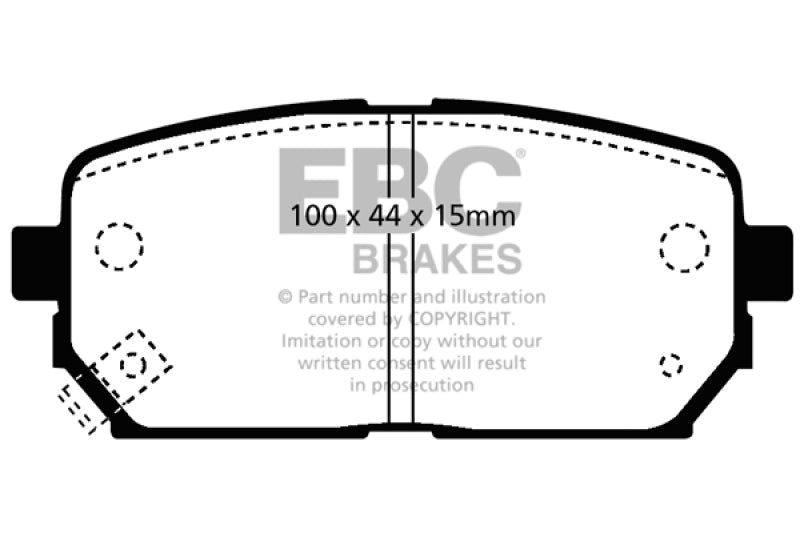 EBC 07-10 Kia Rondo 2.4 Yellowstuff Rear Brake Pads