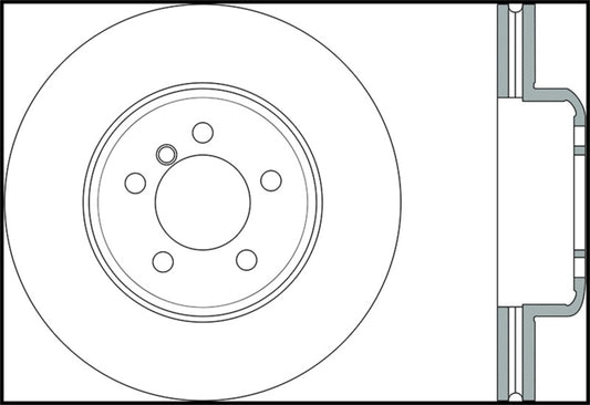 StopTech Sport 14-15 BMW 435i Right Front Slotted Brake Rotor