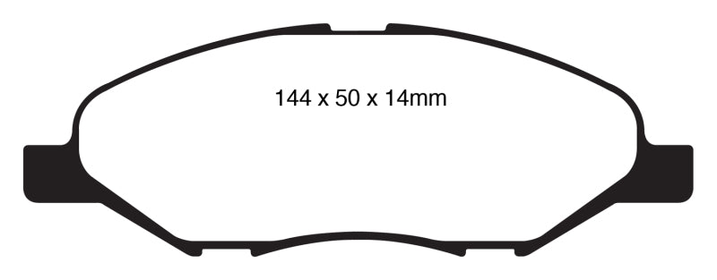 EBC 09-11 Nissan Versa 1.6 Greenstuff Front Brake Pads