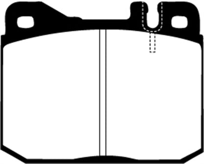 EBC 76-79 Mercedes-Benz 230 Redstuff Front Brake Pads