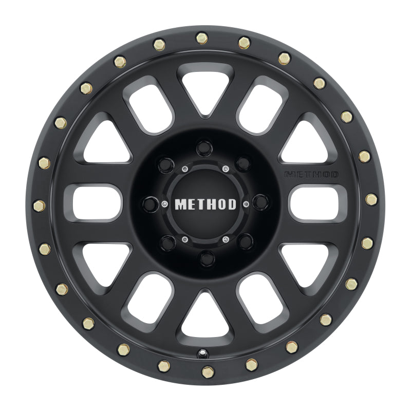 Method MR309 Grid 18x9 +18mm Offset 8x6.5 130.81mm CB Matte Black Wheel