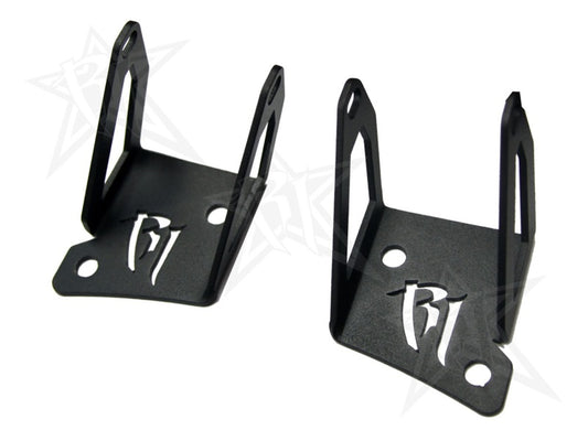 Rigid Industries Jeep JK - A-Pillar Mount Kit - Mounts set of Dually/D2