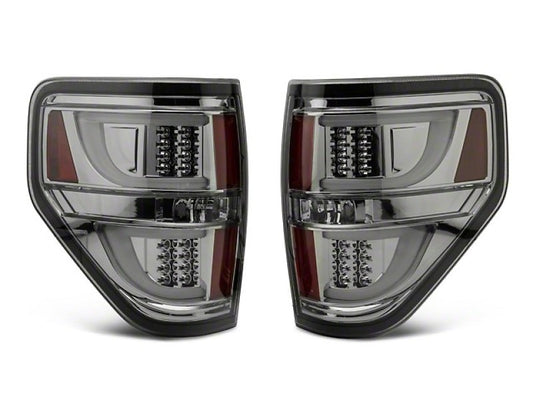 Raxiom 09-14 Ford F-150 G2 LED Tail Lights- Chrome Housing (Smoked Lens) (Styleside)