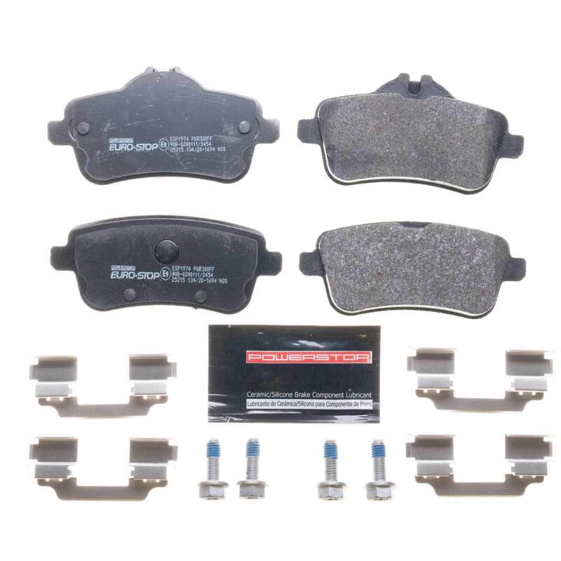 Power Stop 12-15 Mercedes-Benz ML350 Euro-Stop ECE-R90 Rear Brake Pads