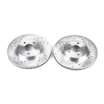 Power Stop 02-08 Jaguar X-Type Front Evolution Drilled & Slotted Rotors - Pair