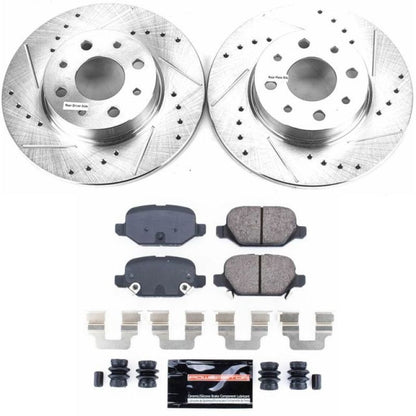 Power Stop 13-18 Fiat 500 Rear Z23 Evolution Sport Brake Kit