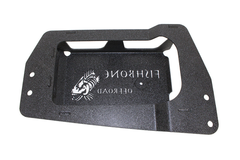 Fishbone Offroad 12-17 Jeep Wrangler JK Steel EVAP Canister Skid Plates - Black Textured Powdercoat