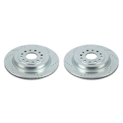 Power Stop 19-20 Ram 1500 Rear Evolution Drilled & Slotted Rotors - Pair