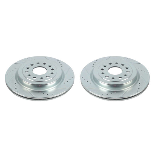 Power Stop 19-20 Ram 1500 Rear Evolution Drilled & Slotted Rotors - Pair