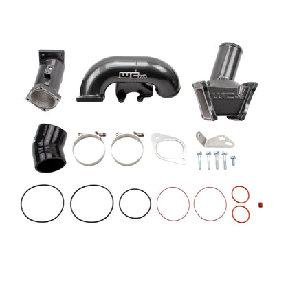 Wehrli 2007.5-2010 LMM Duramax High Flow 3in Y-Bridge Kit- Gloss Black