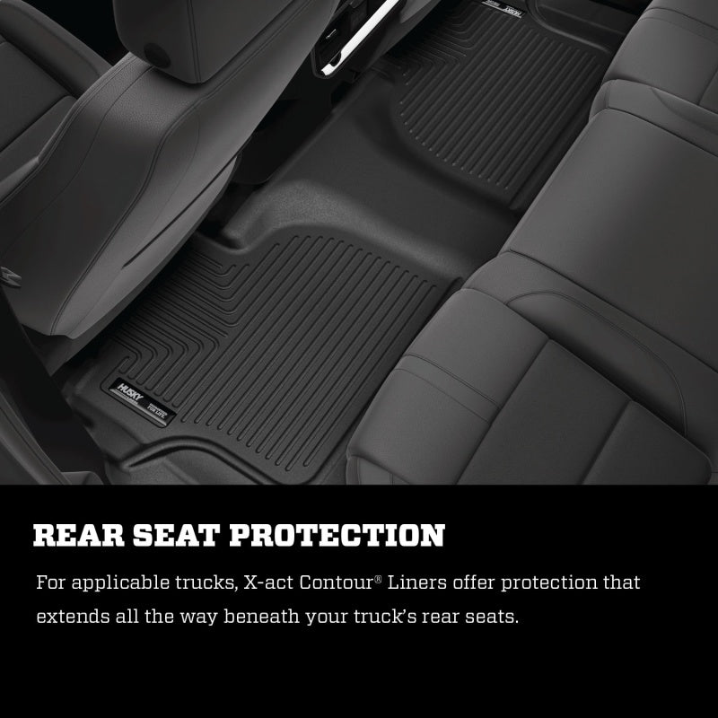 Husky Liners 2020 Kia Telluride / 2020 Hyundai Palisade X-Act Contour Black Floor Liners (2nd Row)